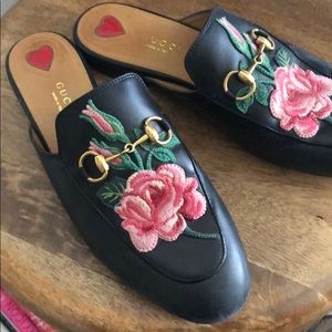 Gucci Princetown floral slides size 37 1/5